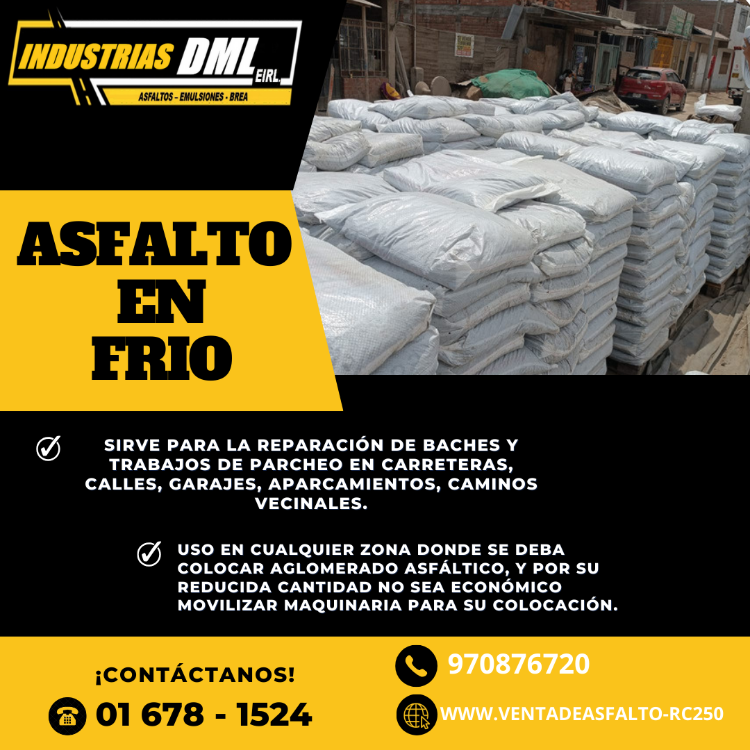 VENTA DE ASFALTO EN FRIO- LIMA